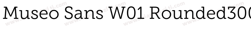 Museo Sans W01 Rounded300 Regular字体转换